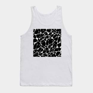 Monochrome pebble mix Tank Top